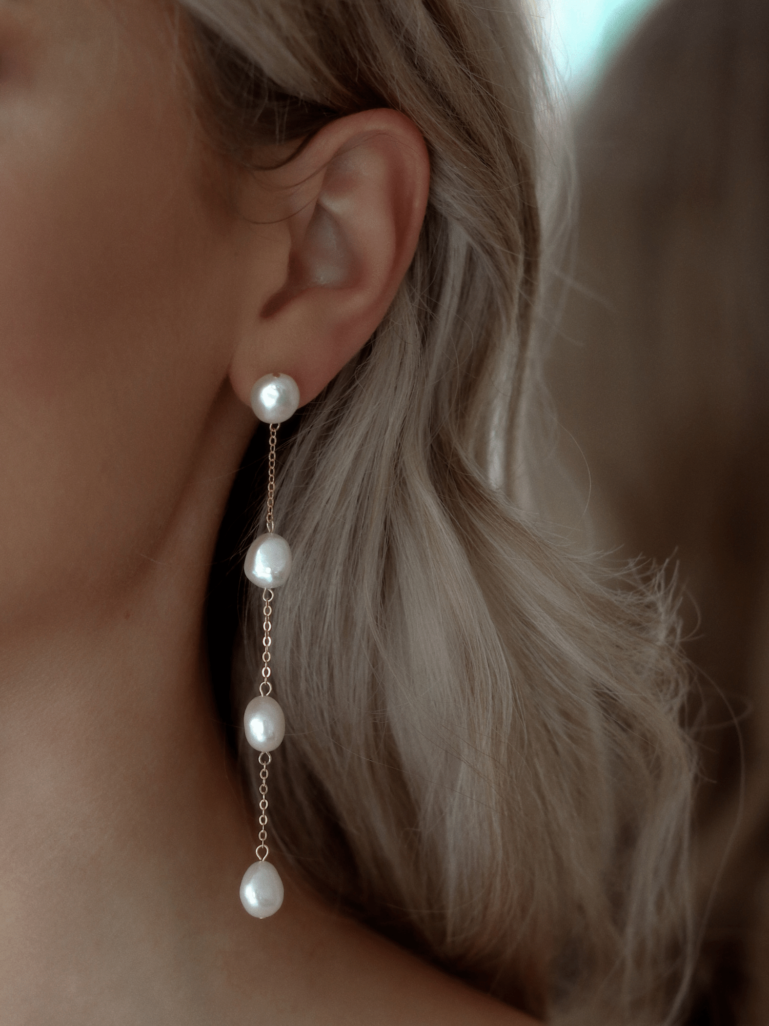Leah Freshwater Pearl Drop Earrings