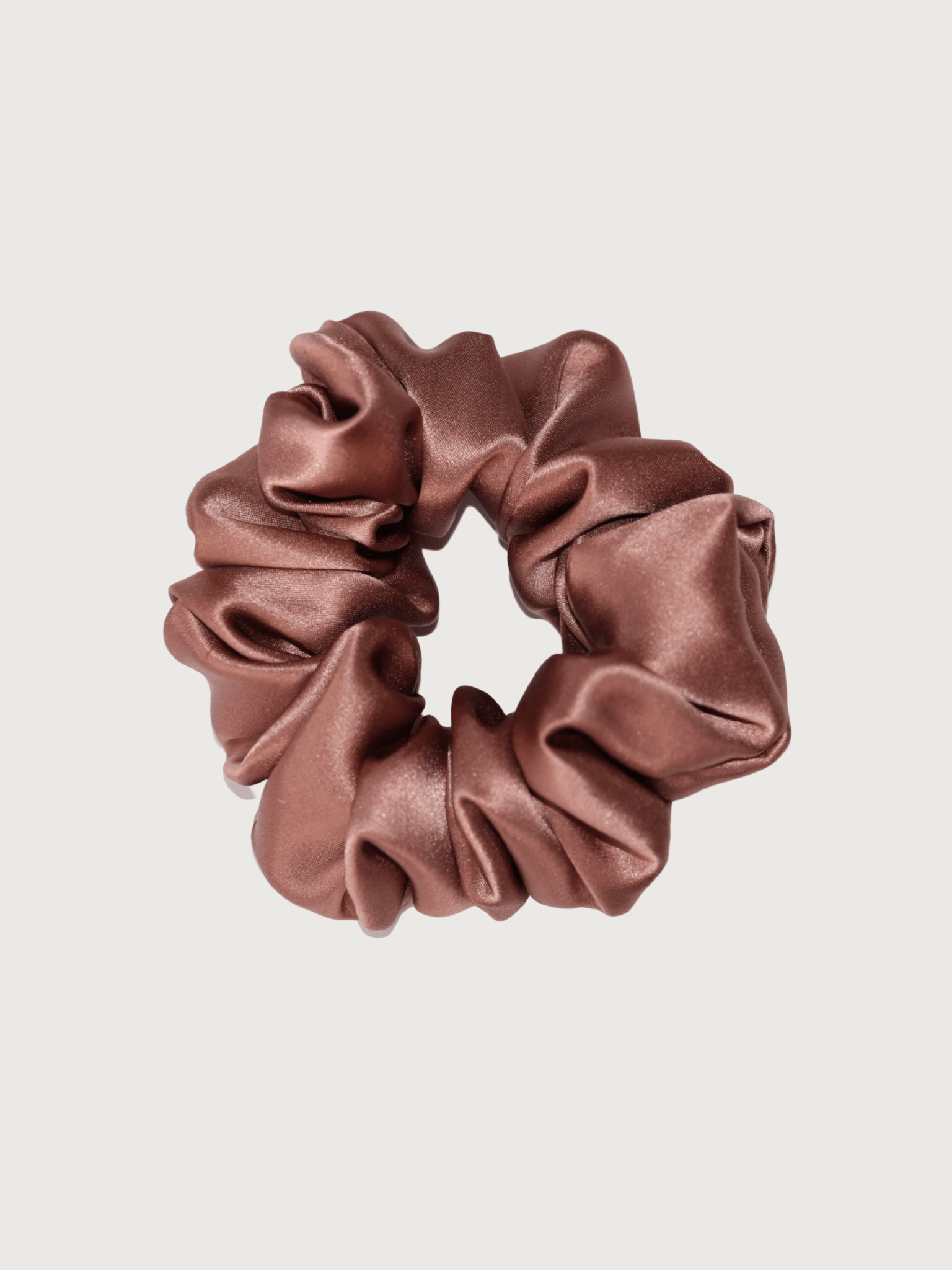 Luxe Pure Silk Hair Scrunchie - Noisette