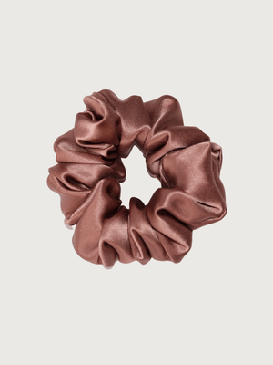 Luxe Pure Silk Hair Scrunchie - Noisette