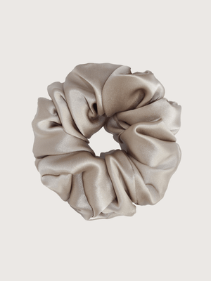 Luxe Pure Silk Hair Scrunchie - Oyster