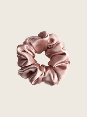 Luxe Pure Silk Hair Scrunchie - Peony