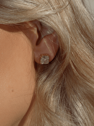 REGINA Princess Square Cut Earrings - Nice Cream London