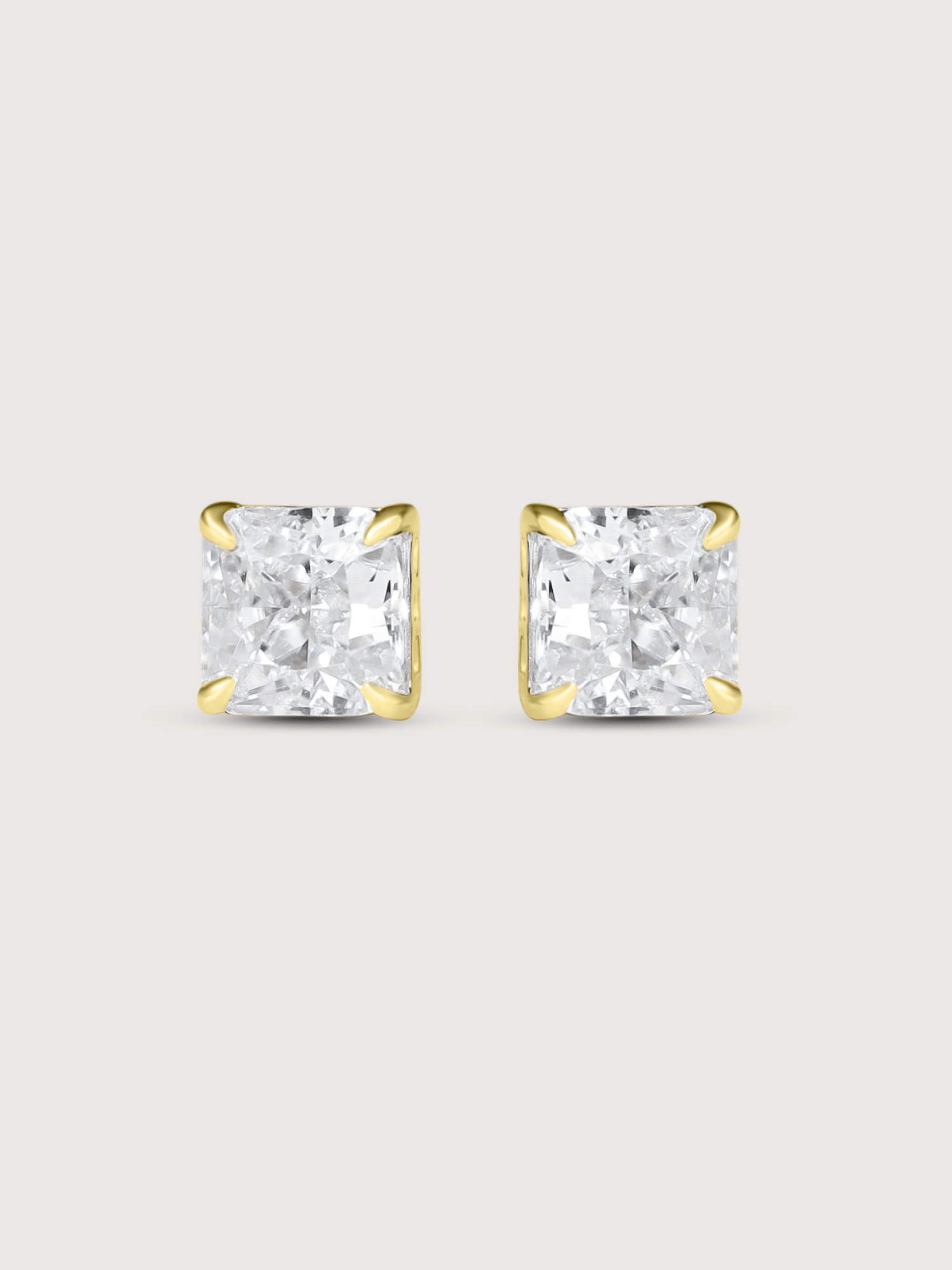 REGINA Princess Square Cut Earrings - Nice Cream London