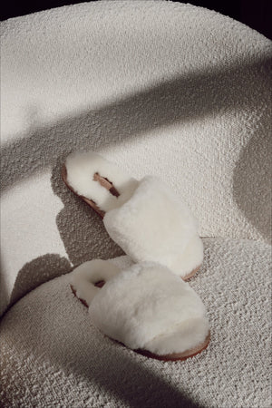 RESIDENCE SLIPPER - IVORY - Nice Cream London