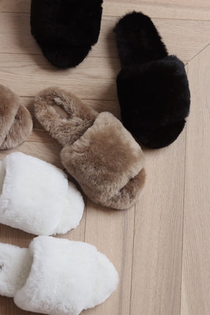 RESIDENCE SLIPPER - WALNUT - Nice Cream London