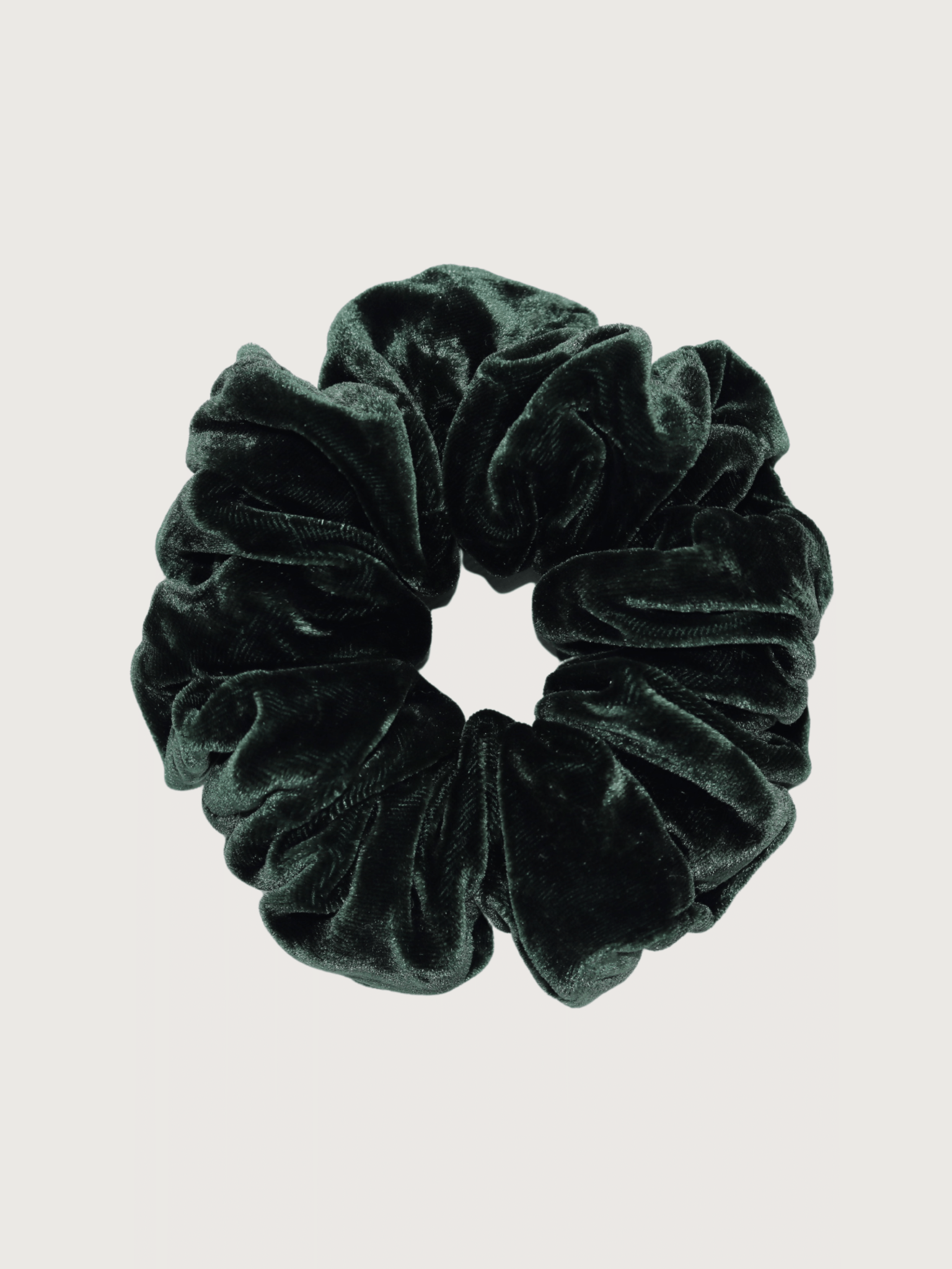 Silk Velvet Scrunchie - Fir - Nice Cream London
