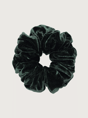 Silk Velvet Scrunchie - Fir - Nice Cream London