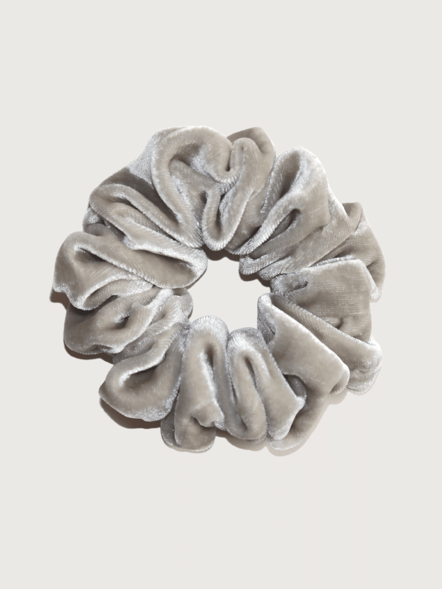 Silk Velvet Scrunchie - Frost - Nice Cream London
