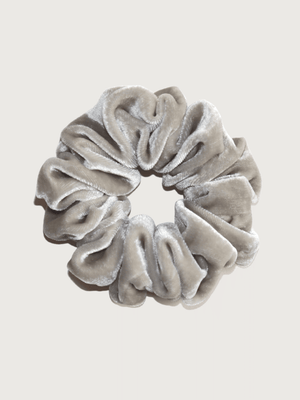 Silk Velvet Scrunchie - Frost - Nice Cream London