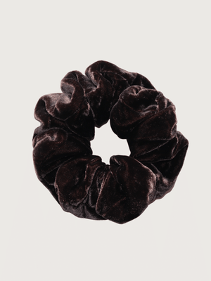 Silk Velvet Scrunchie - Hot Cocoa - Nice Cream London
