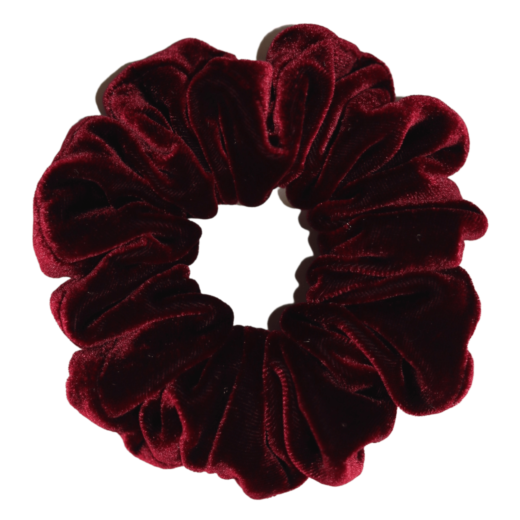 Silk Velvet Scrunchie - Port - Nice Cream London
