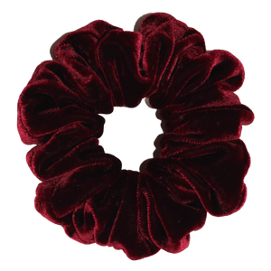 Silk Velvet Scrunchie - Port - Nice Cream London