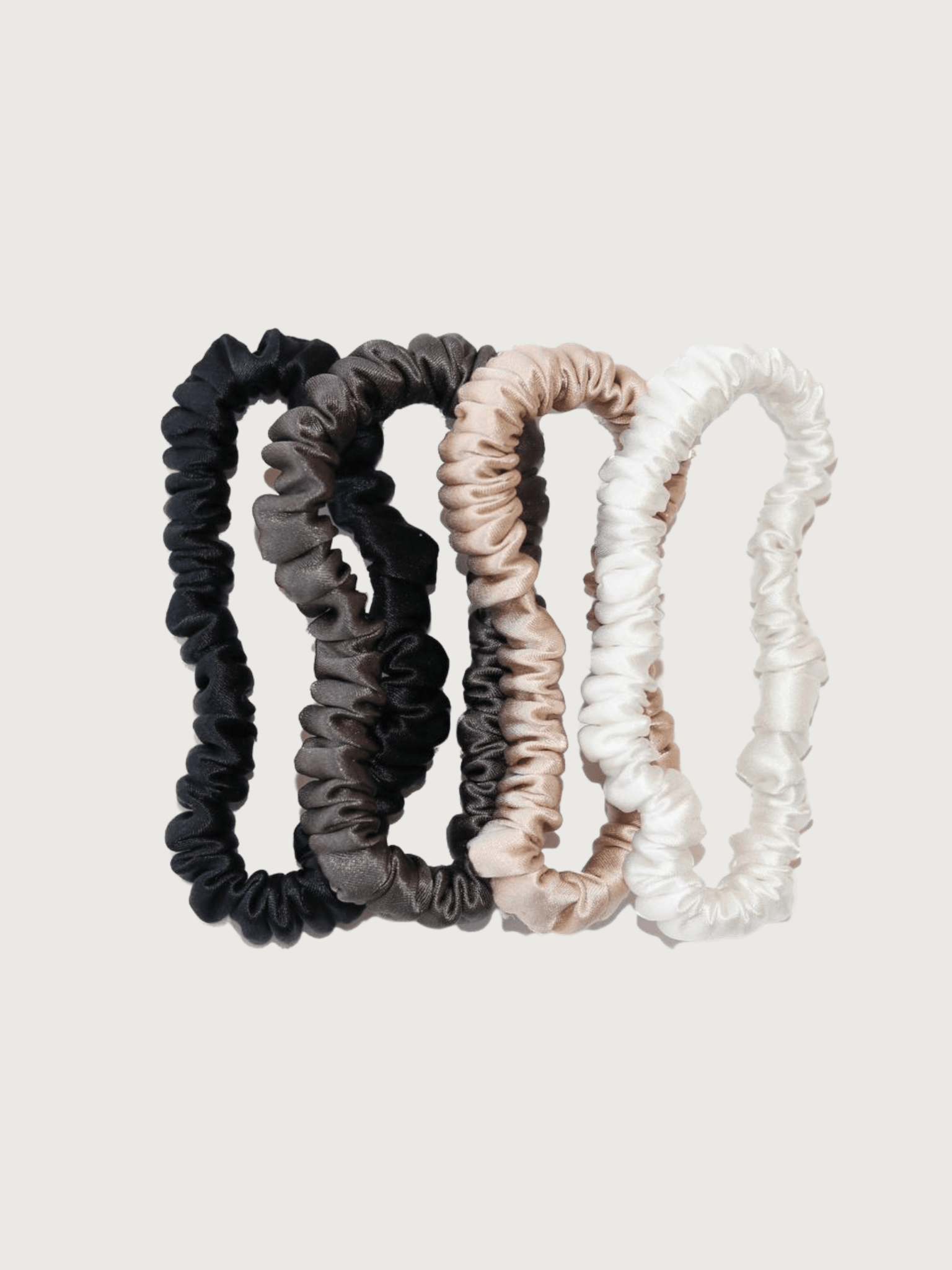 'The Essentials' Skinny Silk Hair Scrunchies